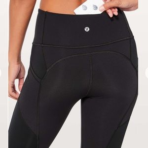 Lululemon ATRP High Waisted Black Pocket Leggings